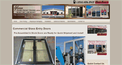 Desktop Screenshot of glassstorefrontdoors.com