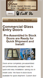 Mobile Screenshot of glassstorefrontdoors.com